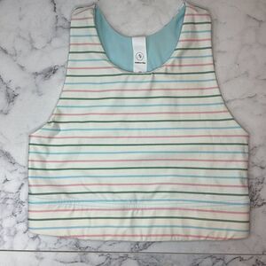 Addison Bay Stripe Logan Bra XS